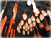 Palacios del Sil, productos de la matanza del cerdo.