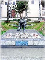 Monumento en La Orotava a las alfombras del Corpus Chisti.
