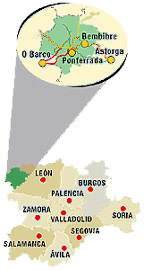 Mapa de la Pera Conferencia del Bierzo.