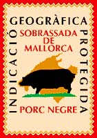 Sello de calidad de la IGP Sobrasada de Mallorca porc negre.